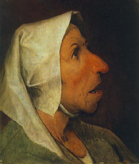 BRUEGEL, Pieter the Elder Portrait of an Old Woman  gfhgf Sweden oil painting art